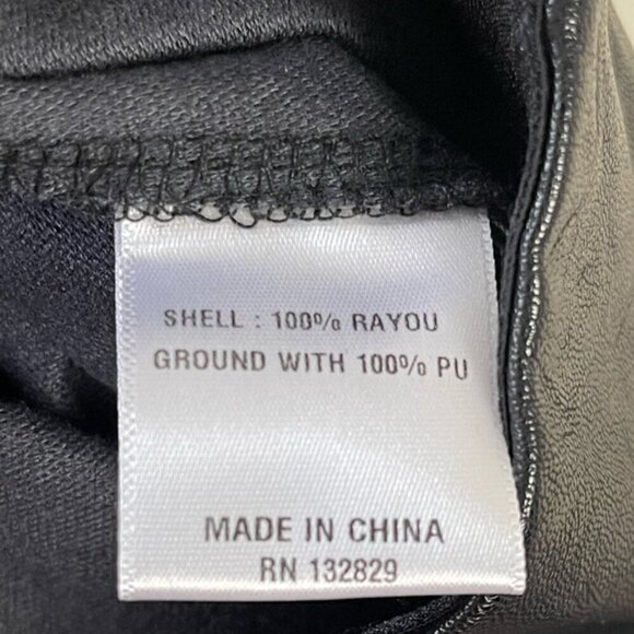 NBD X REVOLVE Black faux leather high waisted pants XS NEW NWT - Picture 9 of 13